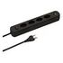 MAX HAURI Power Strip Basic Line 4x T13 with Switch, Black (165434)