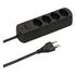 MAX HAURI Power Strip Basic Line 4x T13 with Switch, Black (160247)