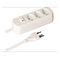 MAX HAURI Power Strip Basic Line 3x T13 with Switch, White (160241)