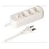 MAX HAURI Power Strip Basic Line 3x T13 with Switch, White (160241)