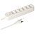 MAX HAURI Steckdosenleiste Basic Line 6x T13 mit Schalter, Weiss (160268)