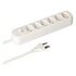 MAX HAURI Power Strip Basic Line 6x T13 with Switch, White (160268)