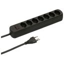 MAX HAURI Power Strip Basic Line 7x T13 with Switch, Black (160271)