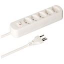 MAX HAURI Power Strip Basic Line 5x T13 with Switch, White (160248)