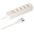 MAX HAURI Power Strip Basic Line 5x T13 with Switch, White (160248)