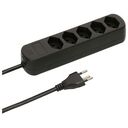 MAX HAURI Power Strip Basic Line 5x T13, Black (160263)