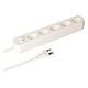 MAX HAURI Power Strip Basic Line 5x T13 with Switch, White (160276)