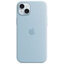 APPLE iPhone 15 Plus Silikon Case mit MagSafe, Hellblau [Early 2024] (MWNH3ZM/A)