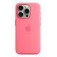 APPLE iPhone 15 Pro Silikon Case mit MagSafe, Pink [Early 2024] (MWNJ3ZM/A)