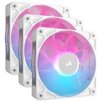 CORSAIR iCUE LINK RX120 RGB Starter Kit, White, 120mm, Pack of 3 (CO-9051022-WW)
