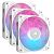 CORSAIR iCUE LINK RX120 RGB Starter Kit, White, 120mm, Pack of 3 (CO-9051022-WW)