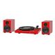 PRO-JECT Juke Box E 1 HiFi Set, Red