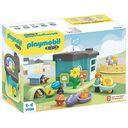 PLAYMOBIL 1.2.3 Pet Kennel with Food Dispenser (71136)