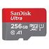 SANDISK Ultra microSDXC A1, UHS-I, Class 10, 256GB (SDSQUAC-256G-GN6MA)