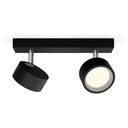 PHILIPS Bracia Ceiling/Wall LED Spotlight 2-Spot, Black (929003299101)