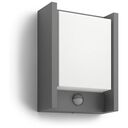 PHILIPS Arbour UE Outdoor Wandleuchte mit Bewegungsmelder, Anthrazit (929003359801)