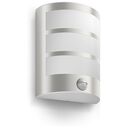 PHILIPS Python UE Outdoor Wall Light with Motion Detector, Stainless Steel (929003359501)