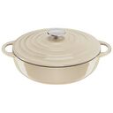TEFAL LOV Cast Iron Serving Pan with Lid, 28cm, Beige (E2597204)