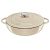TEFAL LOV Cast Iron Serving Pan with Lid, 28cm, Beige (E2597204)