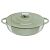 TEFAL LOV Cast Iron Serving Pan with Lid, 28cm, Light Green (E2587204)