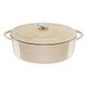 TEFAL LOV Gusseisen Ovaler Bräter mit Deckel, 34cm, Beige (E2590604)