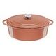 TEFAL LOV Gusseisen Ovaler Bräter mit Deckel, 34cm, Terracotta (E2600604)