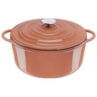 TEFAL LOV Cast Iron Stewpot with Lid, 29cm, Terracotta (E2600504)
