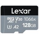 LEXAR Professional 1066x Silver Series microSDXC Card, UHS-I, 128GB (LMS1066128G-BNANG)