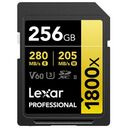 LEXAR Professional 1800x Gold Series SDXC, UHS-II, 256GB (LSD1800256G-BNNNG)