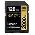 LEXAR Professional 2000x Gold Series SDXC, UHS-II, 128GB (LSD2000128G-BNNNG)