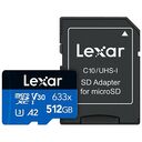 LEXAR High-Performance 633x microSDXC Card, UHS-I, 512GB (LSDMI512BB633A)