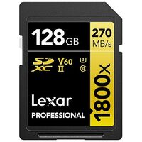 LEXAR Professional 1800x Gold Series SDXC, UHS-II, 128GB (LSD1800128G-BNNNG)