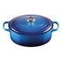 LE CREUSET Signature - Ovaler Bräter aus Gusseisen, Azure, 31cm/6.3L (21178312202430)