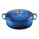 LE CREUSET Signature - Ovaler Bräter aus Gusseisen, Azure, 31cm/6.3L (21178312202430)