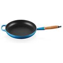 LE CREUSET Signature - Cast Iron Frying Pan with Wooden Handle, Azure, 28cm/2.6L (20258282200422)