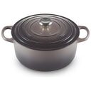 LE CREUSET Signature - Round Baking Dish, Flint, 26cm/5.3L (21177264442430)