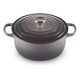 LE CREUSET Signature - Runder Bräter aus Gusseisen, Flint, 26cm/5.3L (21177264442430)