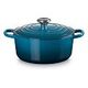 LE CREUSET Signature - Runder Bräter aus Gusseisen, Deep Teal, 26cm/5.3L (21177266422430)