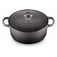 LE CREUSET Signature - Runder Bräter aus Gusseisen, Flint, 24cm/4.2L (21177244442430)