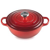 LE CREUSET Signature - Cast Iron Round Casserole, Cherry Red, 24cm/3.1L (21114240600430)