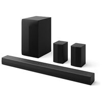 LG ELECTRONICS DS60TR, 5.1-Kanal Soundbar mit Wireless Subwoofer + Rücklautsprecher, Schwarz