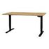 CONTINI Height-adjustable Office Desk, 1.6 x 0.8 m, Oak / Black (108175)