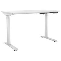 CONTINI Höhenverstellbarer Bürotisch, 1.2 x 0.6 m, Weiss / Weiss (106219)