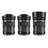 SIRUI Sniper 23/33/56mm F1.2 APS-C Frame Autofocus Lens Set for Sony E, Black (781170)