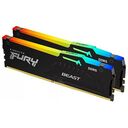 KINGSTON FURY Beast RGB Kit, DDR5-6000, 32GB, CL30, Schwarz (KF560C30BBEAK2-32)