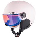 ALPINA Zupo Visor Q-Lite Ski Helmet, 51-55 cm, Rose Matt