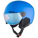ALPINA Zupo Visor Q-Lite Ski Helmet, 51-55 cm, Blue Matt