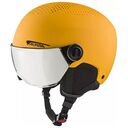 ALPINA Zupo Visor Q-Lite Ski Helmet, 51-55 cm, Burned Yellow Matt