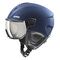 UVEX Instinct Visor Skihelm, S (53 - 56 cm), Navy Matt + Mirror Silver