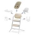 CYBEX Lemo 4-in-1 Highchair, Sand White (521003223)